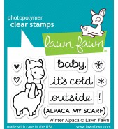 Lawn Fawn WINTER ALPACA stamp set